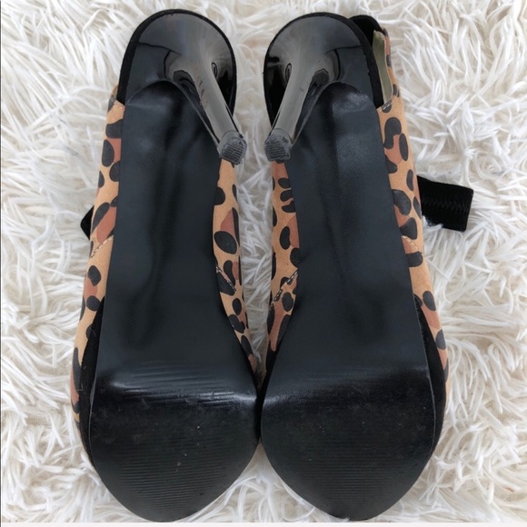 Carlos Santana Leopard Stiletto Heels Size 8.5M - Picture 11 of 11
